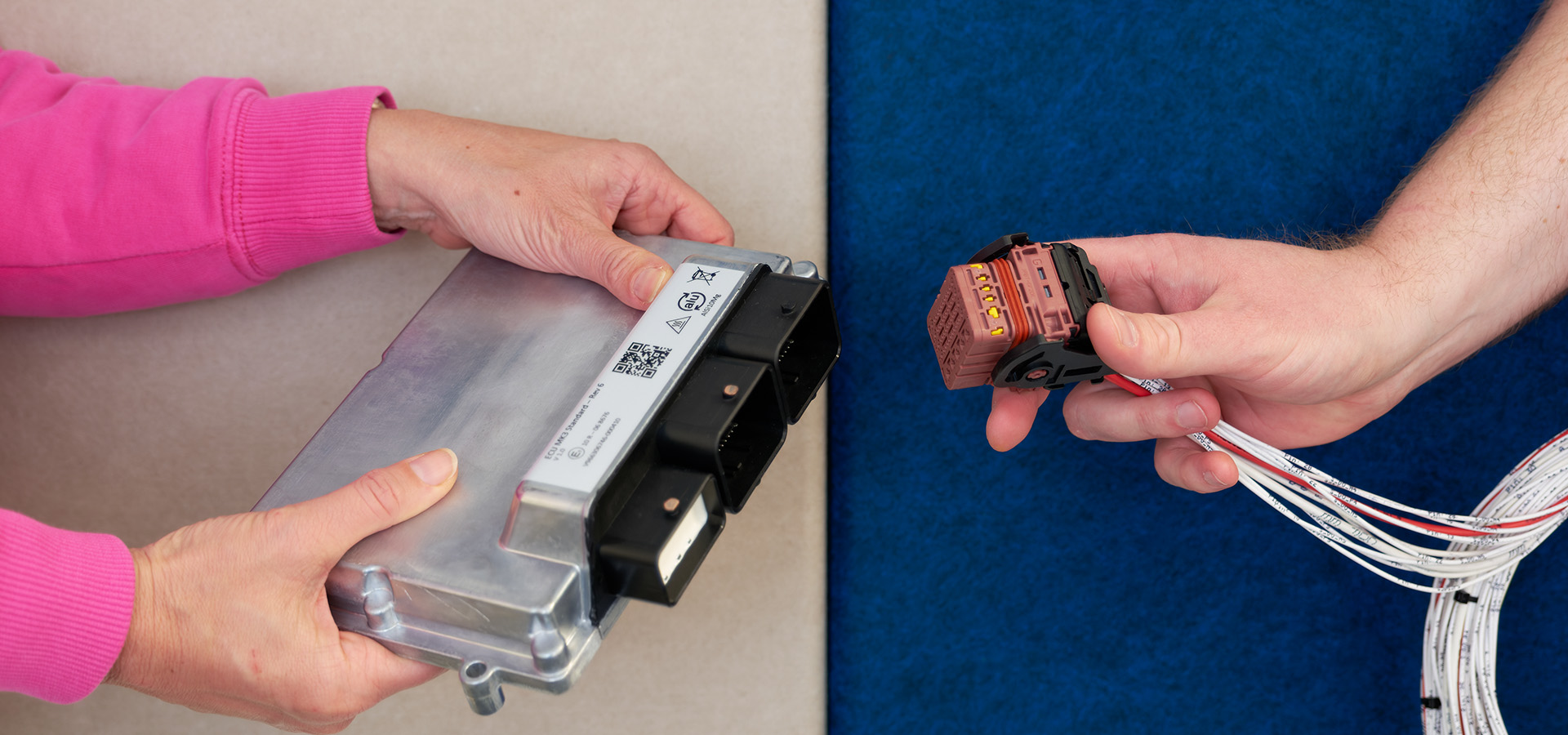 Detailed view of an electronic control unit